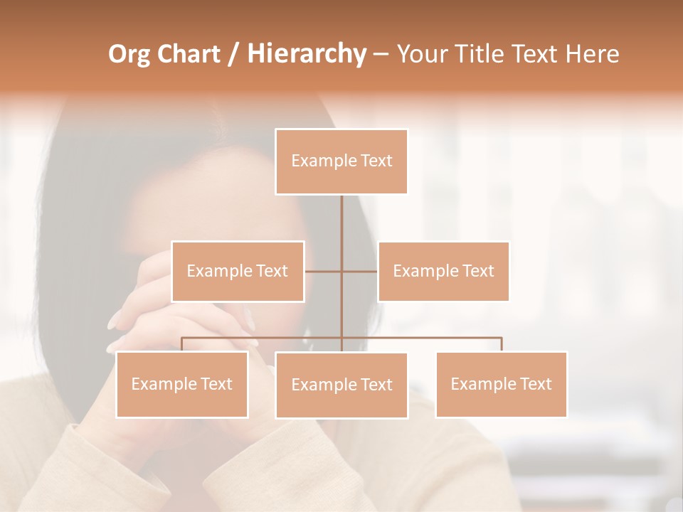 A Woman Holding Her Hands To Her Face PowerPoint Template