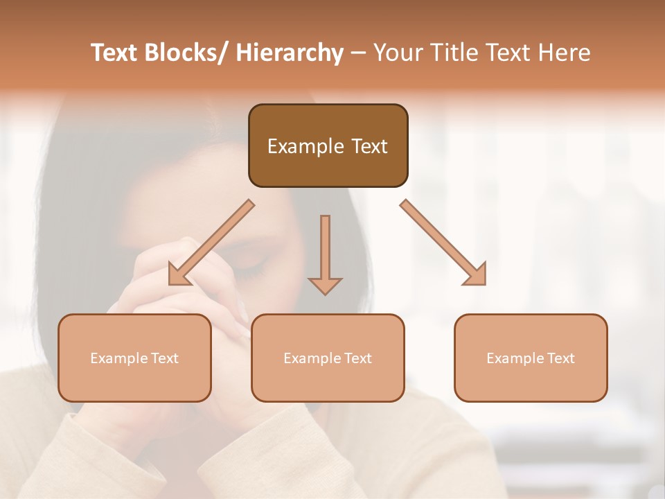 A Woman Holding Her Hands To Her Face PowerPoint Template