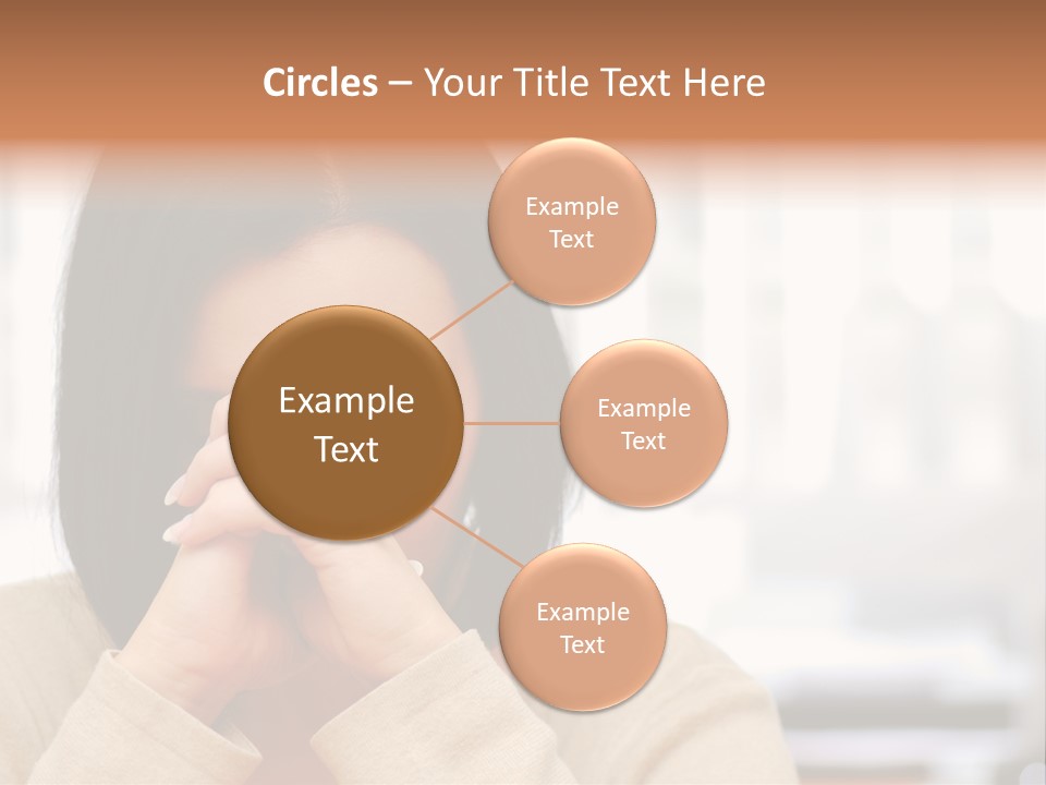 A Woman Holding Her Hands To Her Face PowerPoint Template