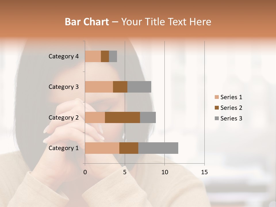 A Woman Holding Her Hands To Her Face PowerPoint Template