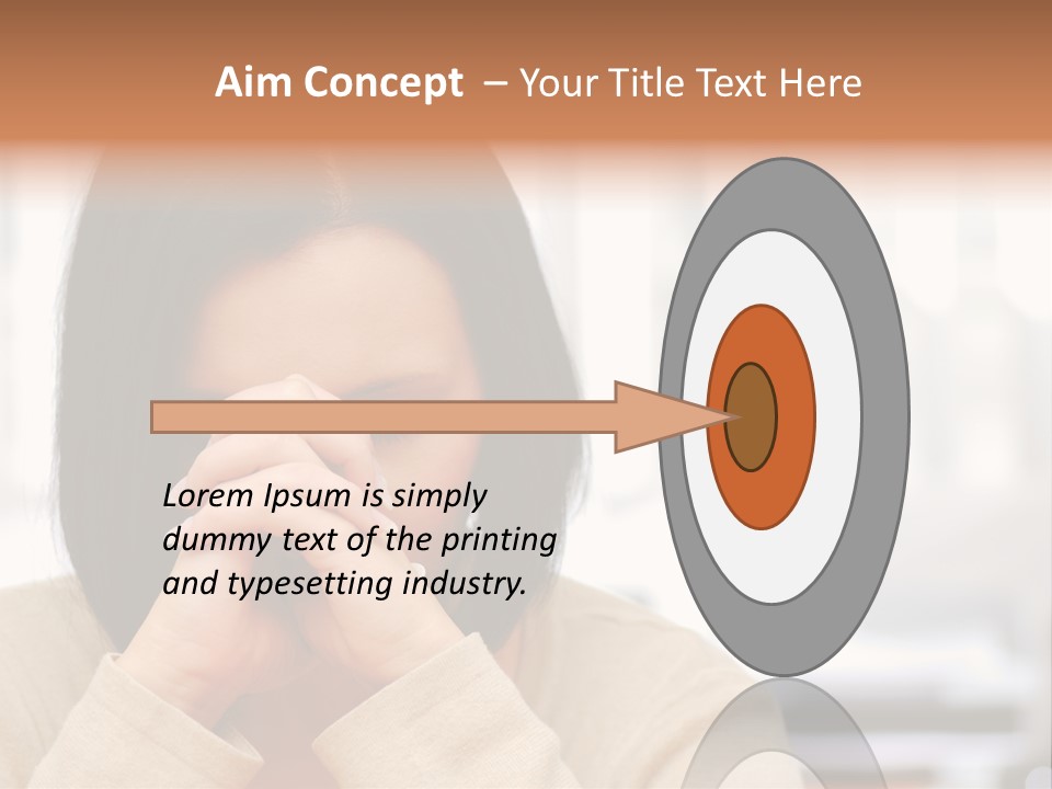 A Woman Holding Her Hands To Her Face PowerPoint Template