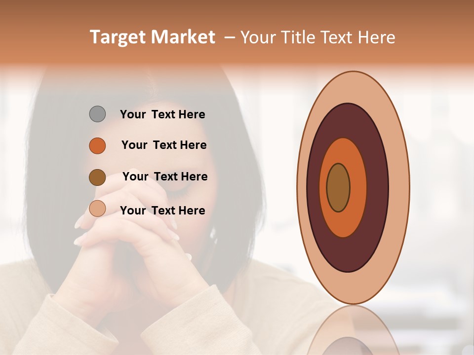 A Woman Holding Her Hands To Her Face PowerPoint Template