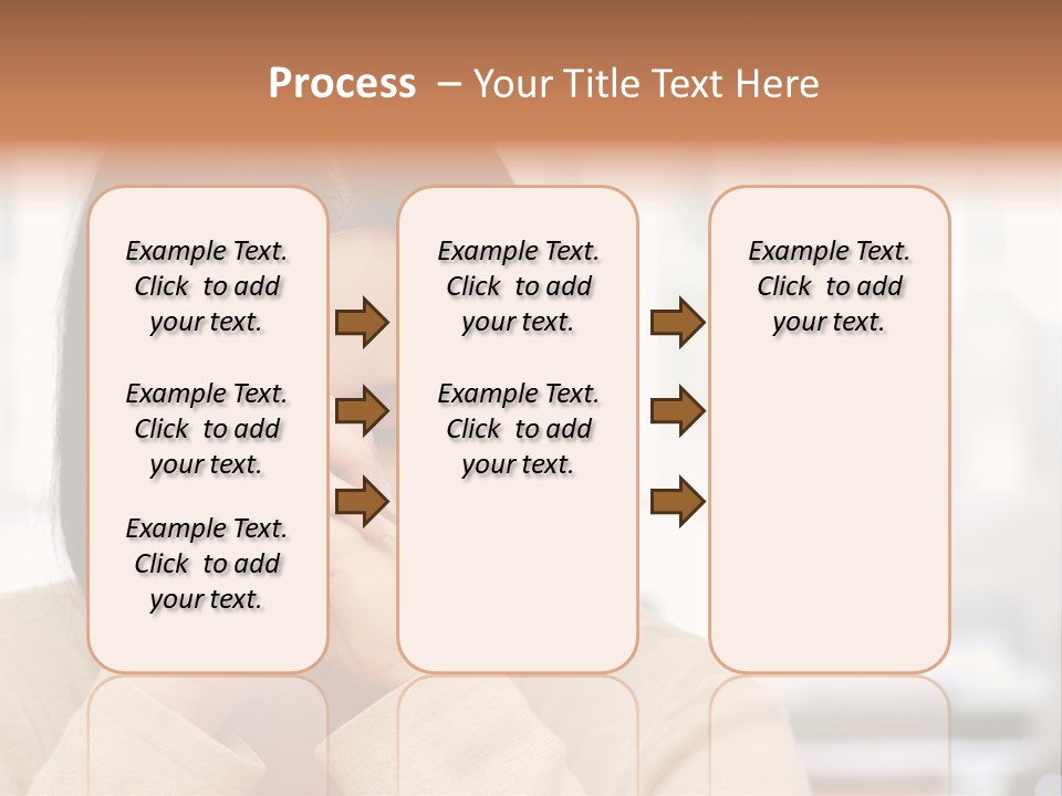 A Woman Holding Her Hands To Her Face PowerPoint Template