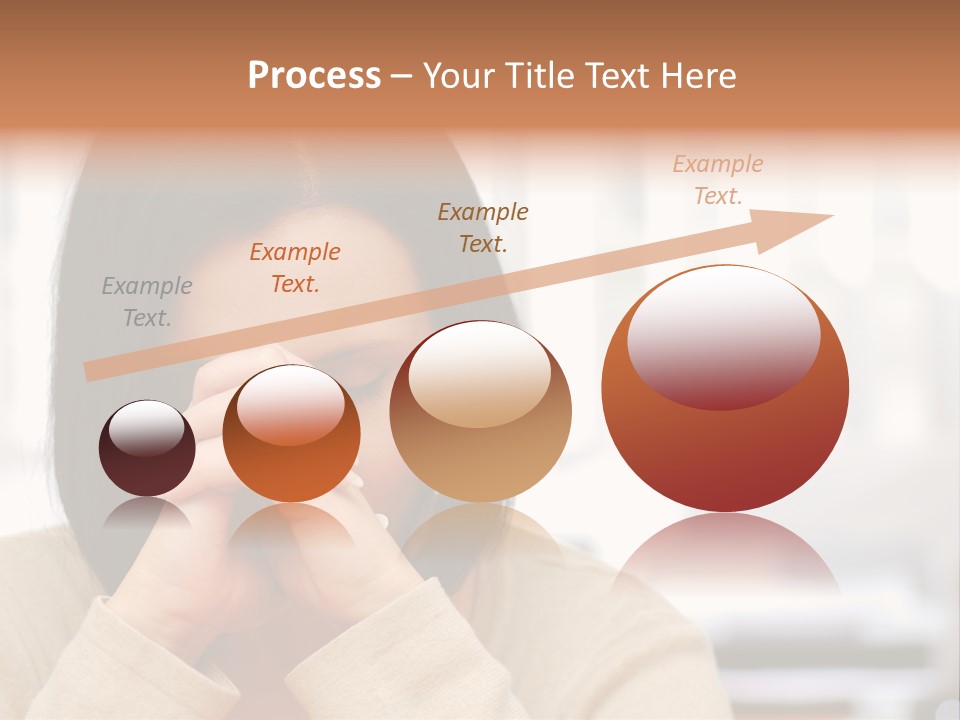 A Woman Holding Her Hands To Her Face PowerPoint Template