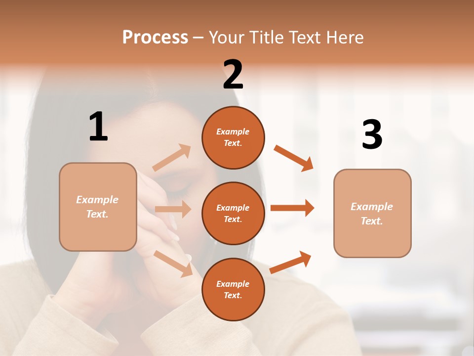 A Woman Holding Her Hands To Her Face PowerPoint Template