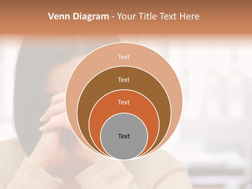 A Woman Holding Her Hands To Her Face PowerPoint Template