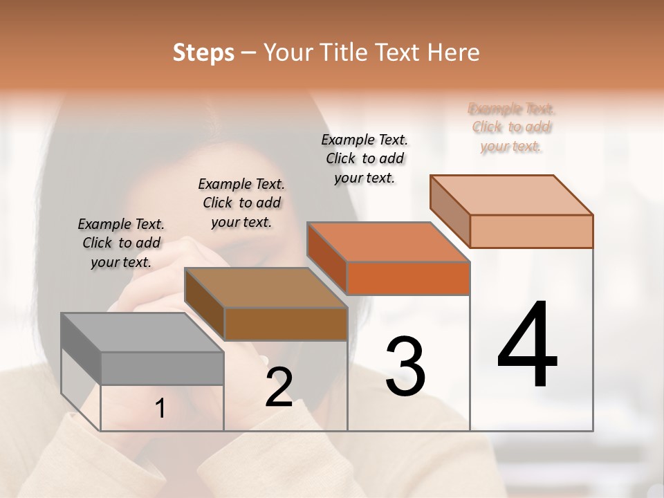 A Woman Holding Her Hands To Her Face PowerPoint Template