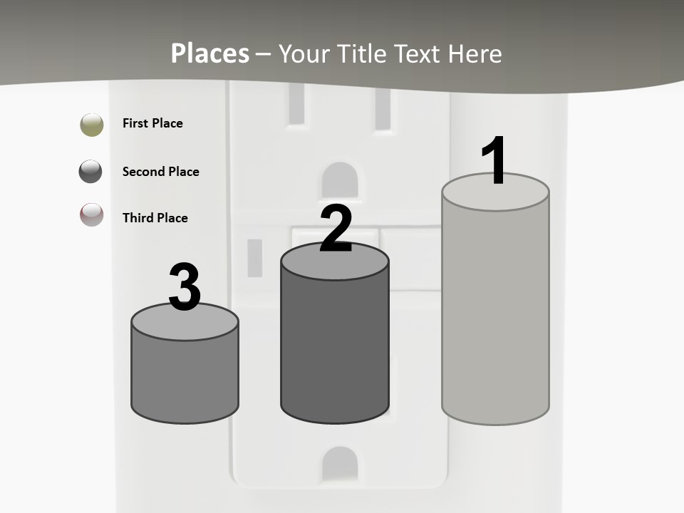 Gfi Outlet With Clipping Path Isolated On White Background PowerPoint Template