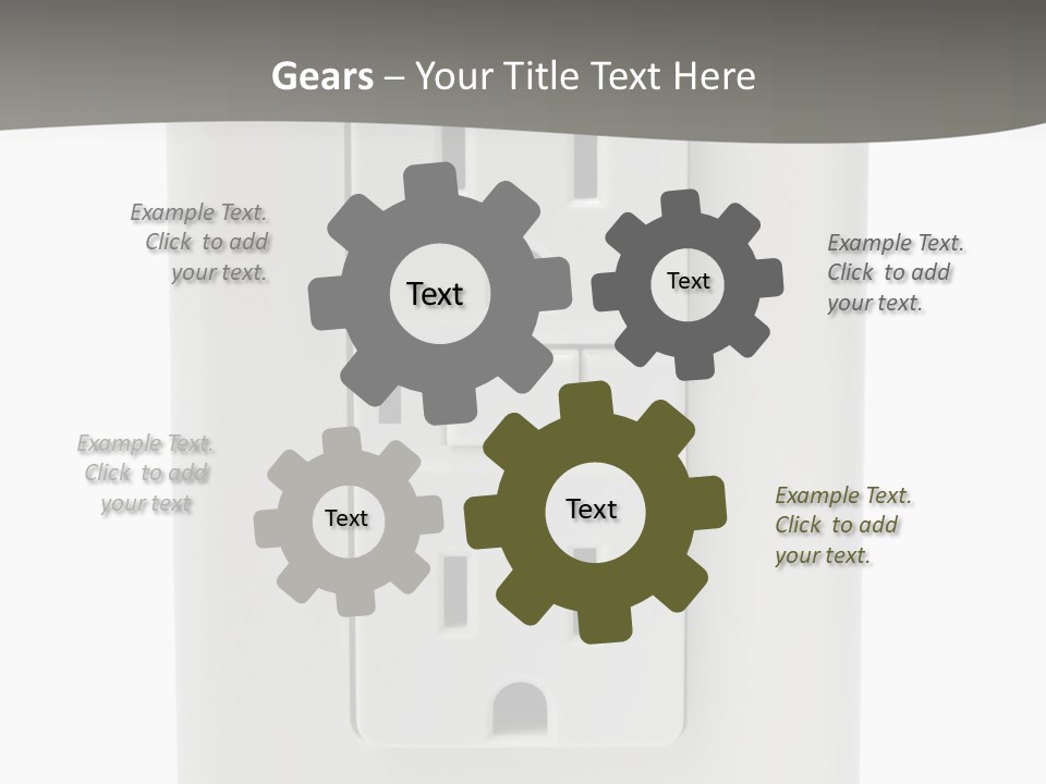 Gfi Outlet With Clipping Path Isolated On White Background PowerPoint Template