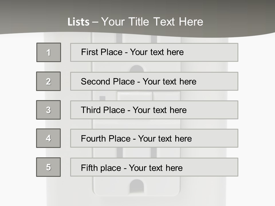 Gfi Outlet With Clipping Path Isolated On White Background PowerPoint Template