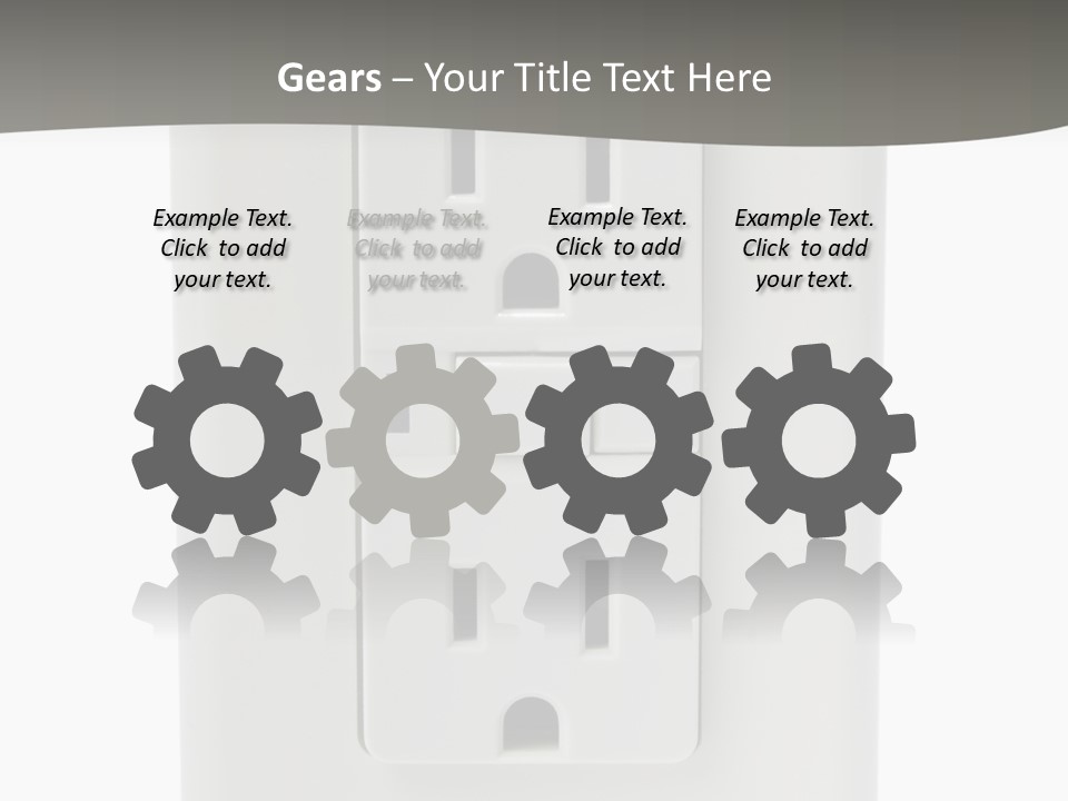 Gfi Outlet With Clipping Path Isolated On White Background PowerPoint Template