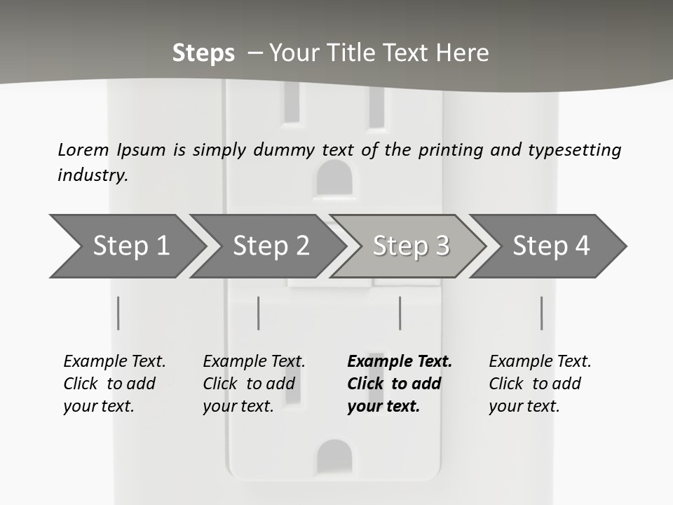 Gfi Outlet With Clipping Path Isolated On White Background PowerPoint Template