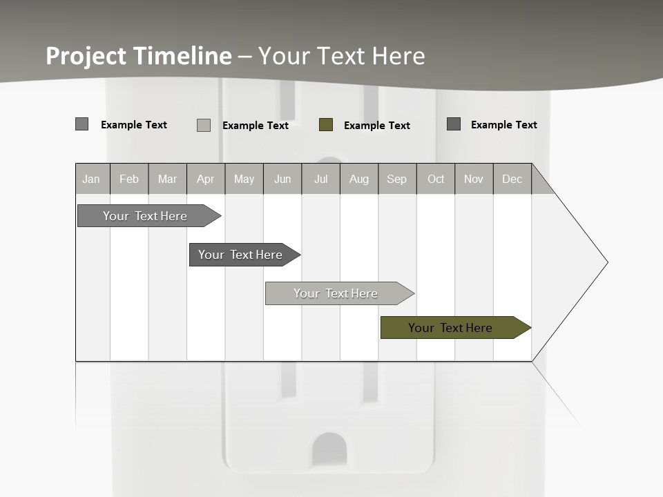 Gfi Outlet With Clipping Path Isolated On White Background PowerPoint Template
