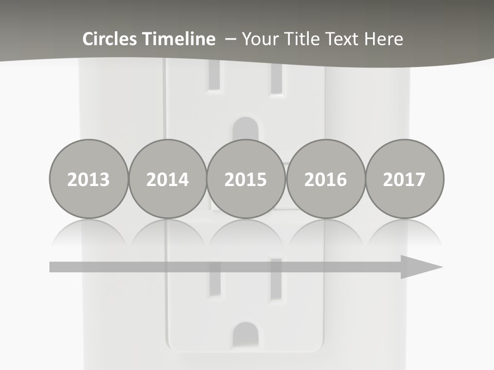 Gfi Outlet With Clipping Path Isolated On White Background PowerPoint Template