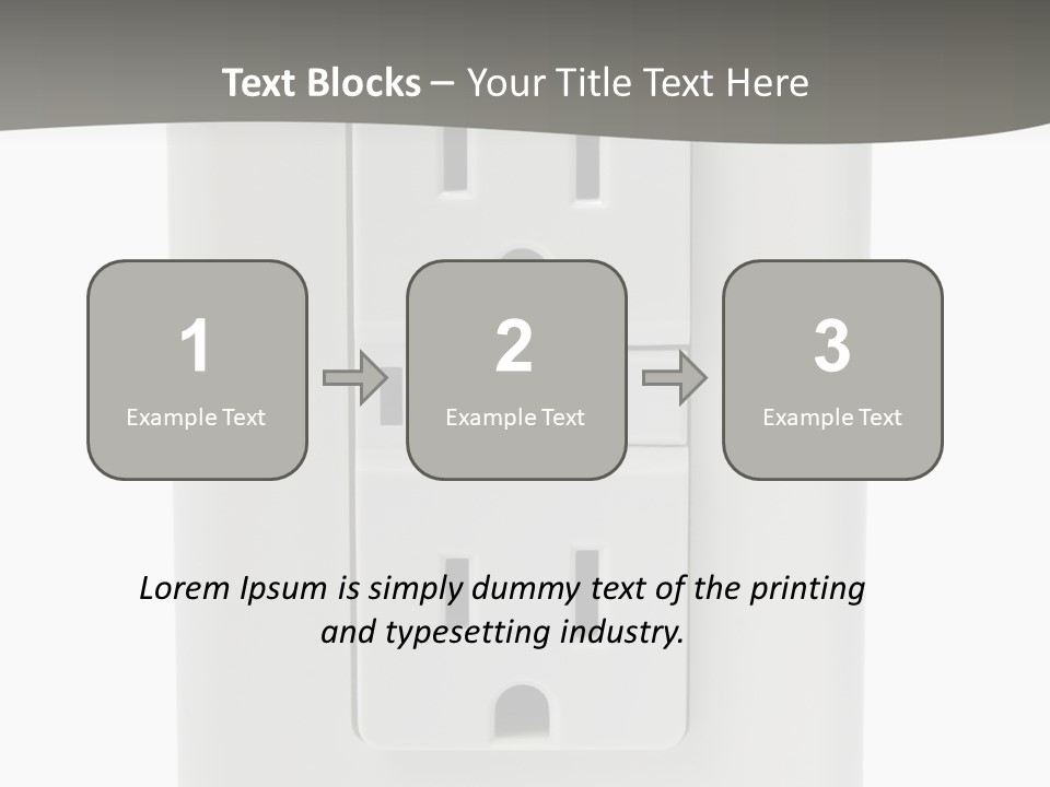 Gfi Outlet With Clipping Path Isolated On White Background PowerPoint Template