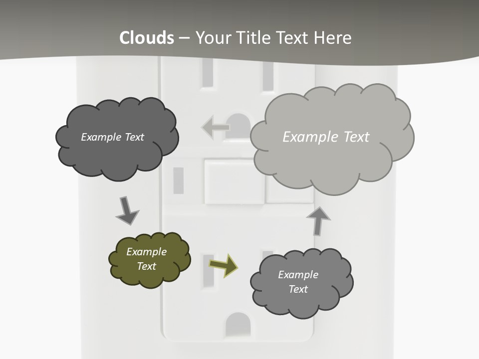 Gfi Outlet With Clipping Path Isolated On White Background PowerPoint Template