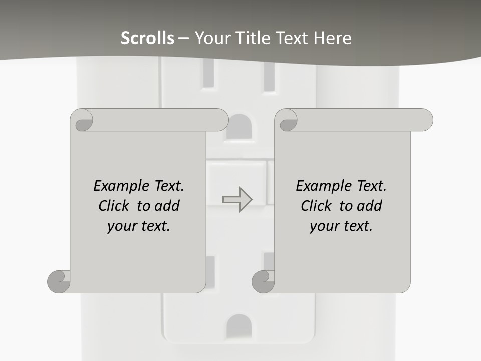 Gfi Outlet With Clipping Path Isolated On White Background PowerPoint Template