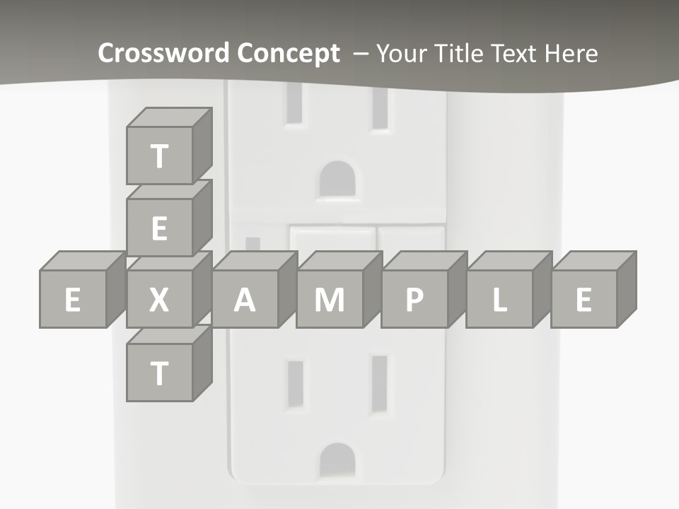 Gfi Outlet With Clipping Path Isolated On White Background PowerPoint Template