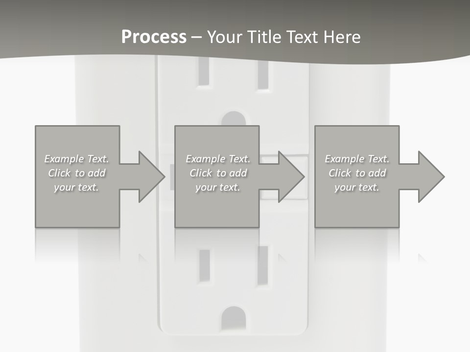 Gfi Outlet With Clipping Path Isolated On White Background PowerPoint Template