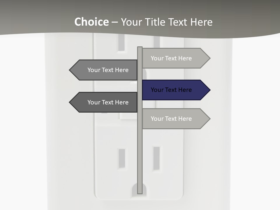 Gfi Outlet With Clipping Path Isolated On White Background PowerPoint Template