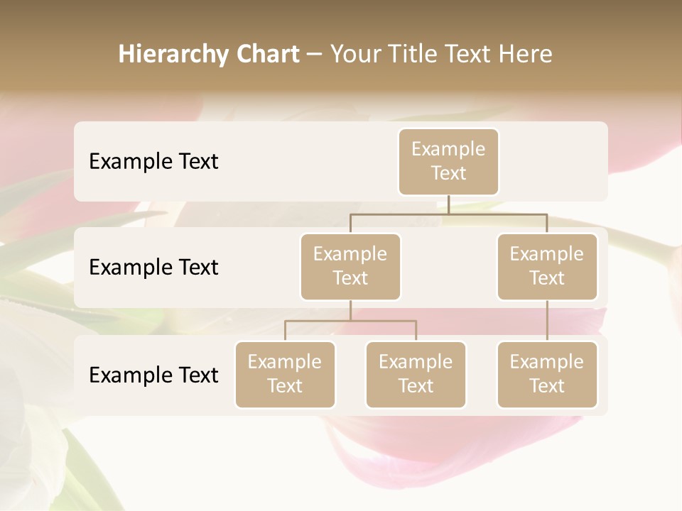 White And Pink Tulips PowerPoint Template