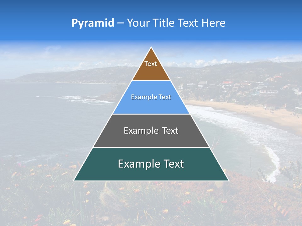 Laguna Beach Crescent Cove Looking South Towards Dana Point PowerPoint Template