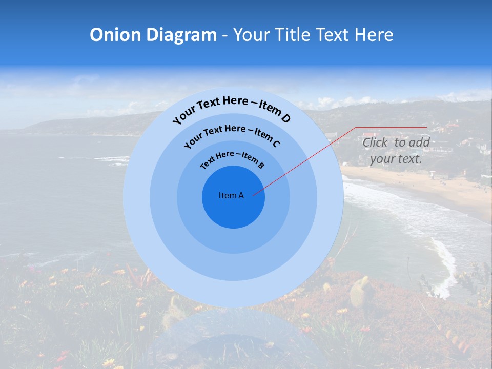Laguna Beach Crescent Cove Looking South Towards Dana Point PowerPoint Template