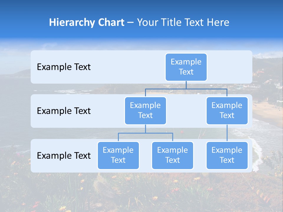 Laguna Beach Crescent Cove Looking South Towards Dana Point PowerPoint Template