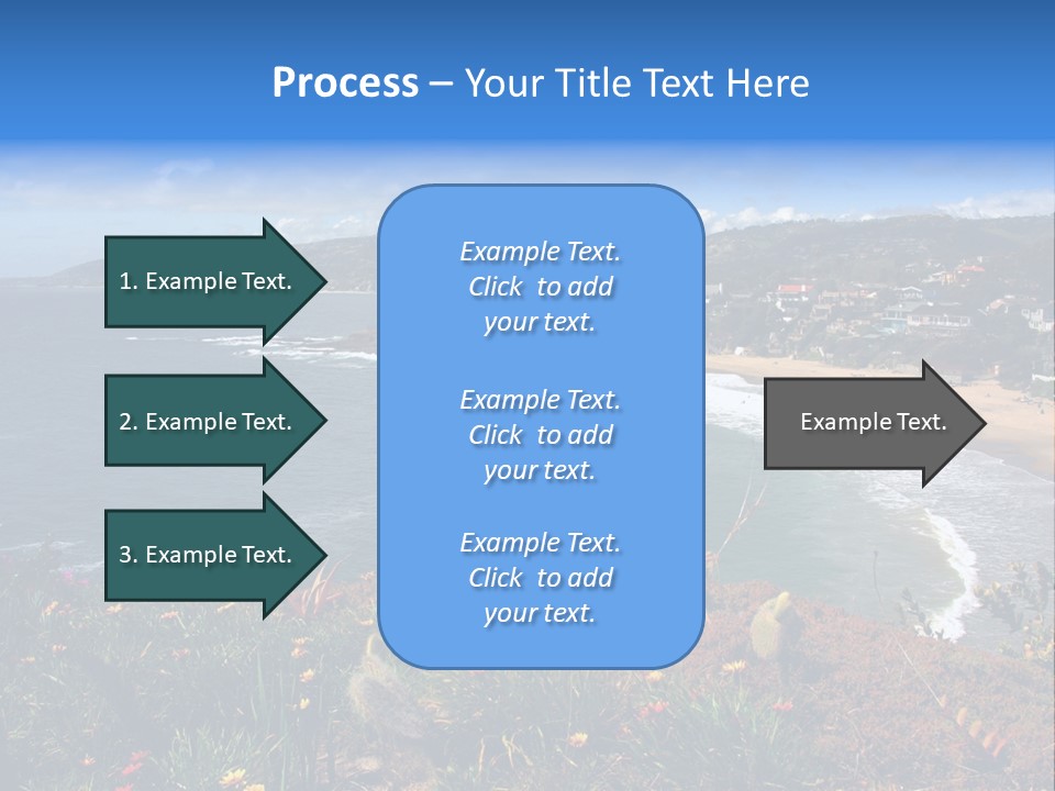 Laguna Beach Crescent Cove Looking South Towards Dana Point PowerPoint Template