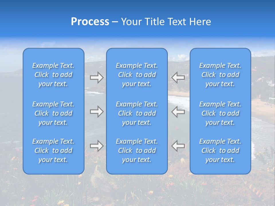 Laguna Beach Crescent Cove Looking South Towards Dana Point PowerPoint Template