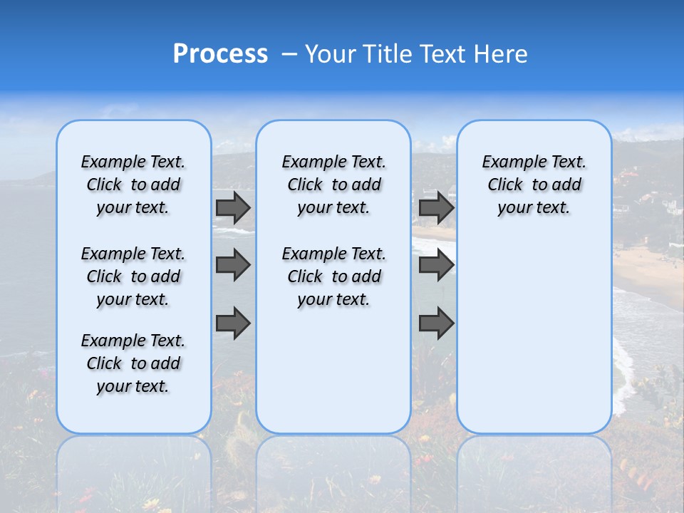 Laguna Beach Crescent Cove Looking South Towards Dana Point PowerPoint Template