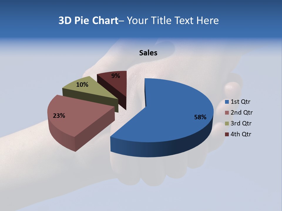 Luxury Kitchen With Granite Topped Island PowerPoint Template