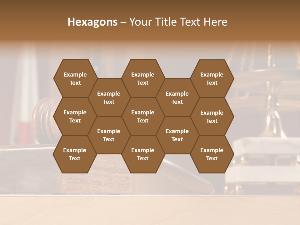 Legal Concept Still Life In A Courtroom With American And Californian Flags In The Background PowerPoint Template