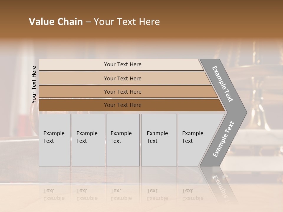 Legal Concept Still Life In A Courtroom With American And Californian Flags In The Background PowerPoint Template