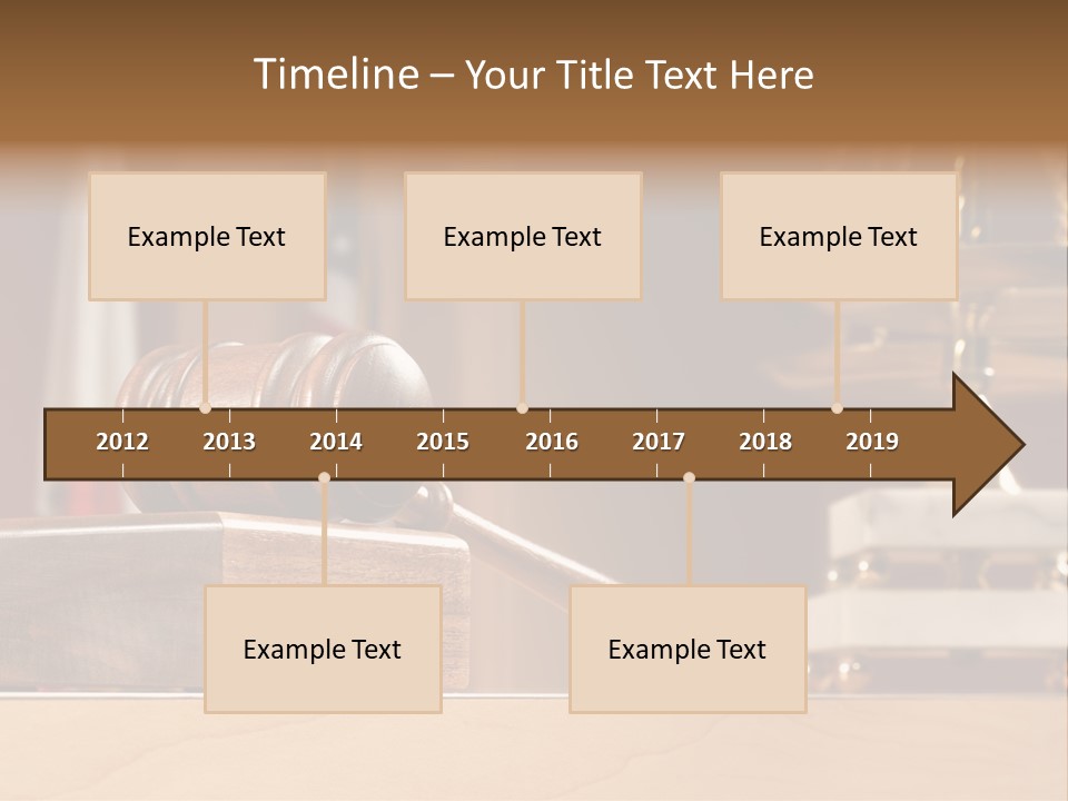 Legal Concept Still Life In A Courtroom With American And Californian Flags In The Background PowerPoint Template