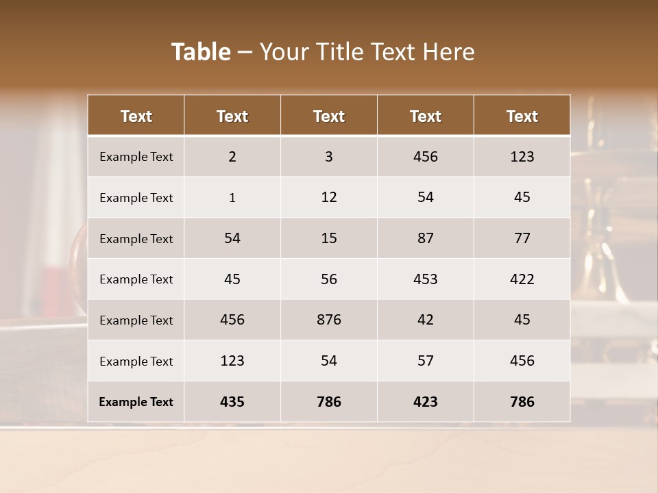Legal Concept Still Life In A Courtroom With American And Californian Flags In The Background PowerPoint Template