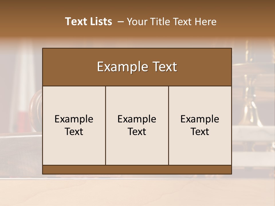 Legal Concept Still Life In A Courtroom With American And Californian Flags In The Background PowerPoint Template