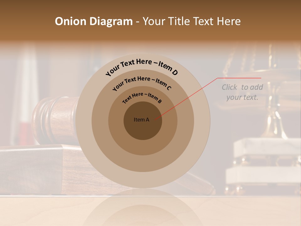 Legal Concept Still Life In A Courtroom With American And Californian Flags In The Background PowerPoint Template