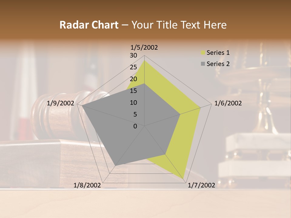 Legal Concept Still Life In A Courtroom With American And Californian Flags In The Background PowerPoint Template