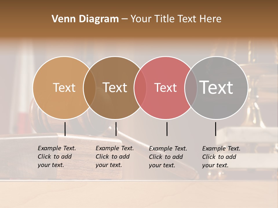Legal Concept Still Life In A Courtroom With American And Californian Flags In The Background PowerPoint Template