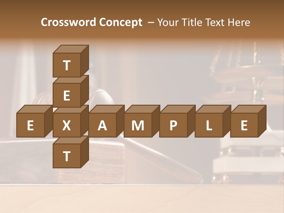 Legal Concept Still Life In A Courtroom With American And Californian Flags In The Background PowerPoint Template