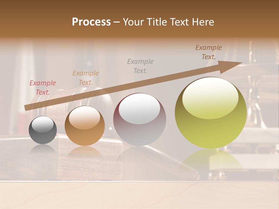 Legal Concept Still Life In A Courtroom With American And Californian Flags In The Background PowerPoint Template