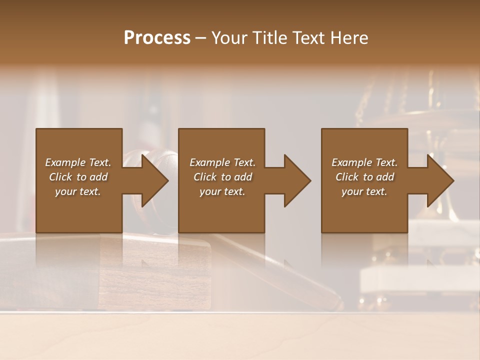 Legal Concept Still Life In A Courtroom With American And Californian Flags In The Background PowerPoint Template
