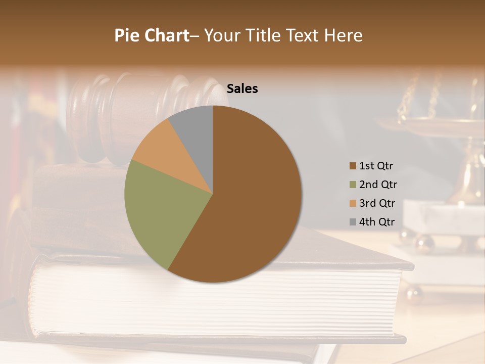 Books And Legal Research In The Courthouse PowerPoint Template
