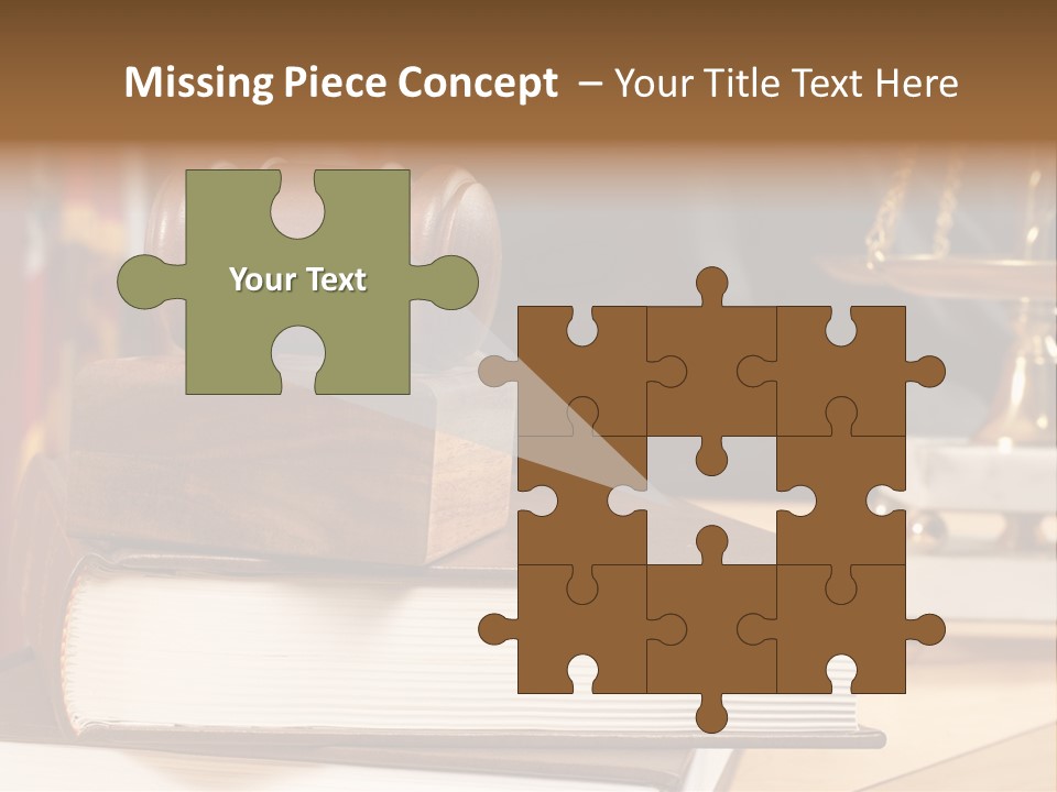 Books And Legal Research In The Courthouse PowerPoint Template