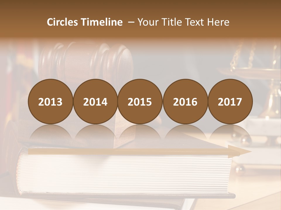 Books And Legal Research In The Courthouse PowerPoint Template