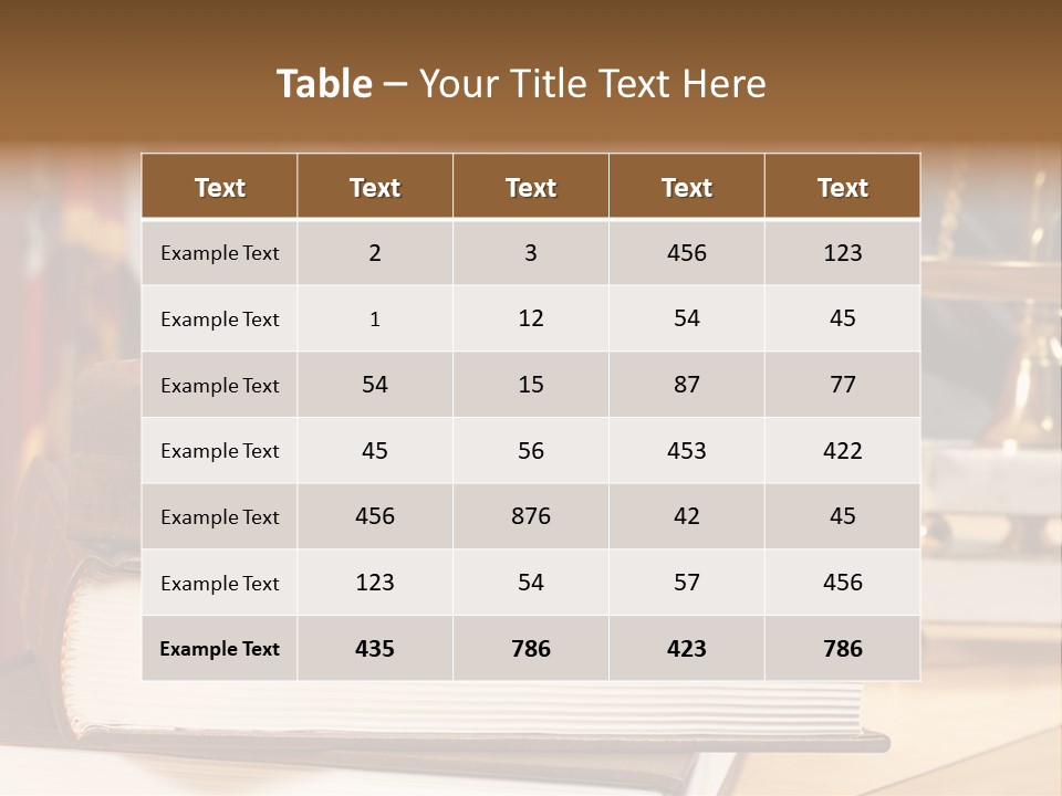 Books And Legal Research In The Courthouse PowerPoint Template