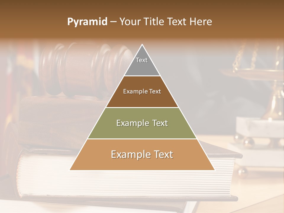 Books And Legal Research In The Courthouse PowerPoint Template