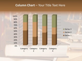 Books And Legal Research In The Courthouse PowerPoint Template