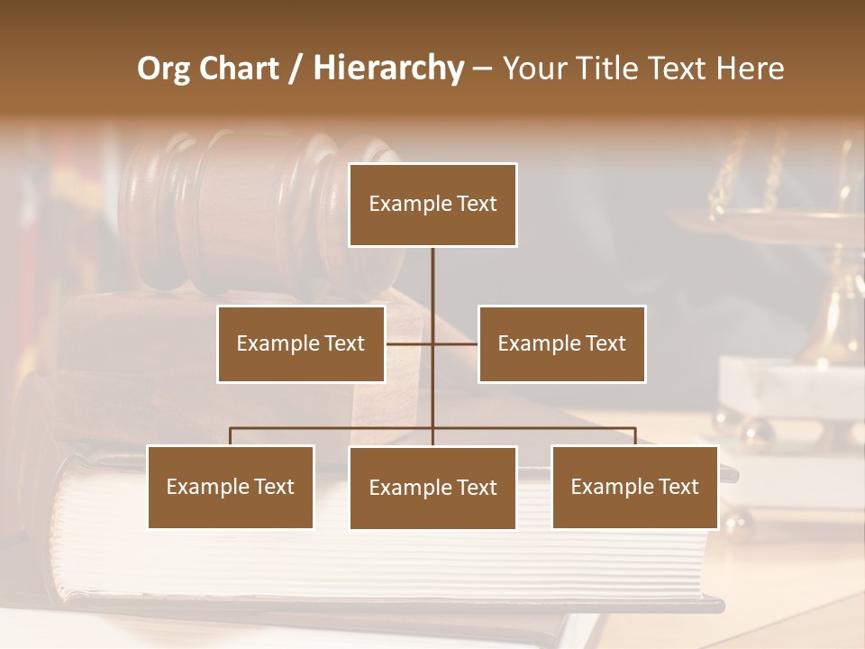 Books And Legal Research In The Courthouse PowerPoint Template